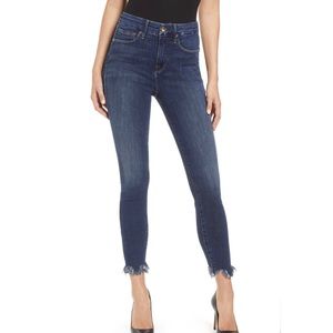 Good Waist High Waist Chewed Hem Skinny Jean Sz 16